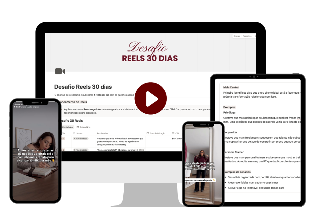 Desafio 30 dias de Reels